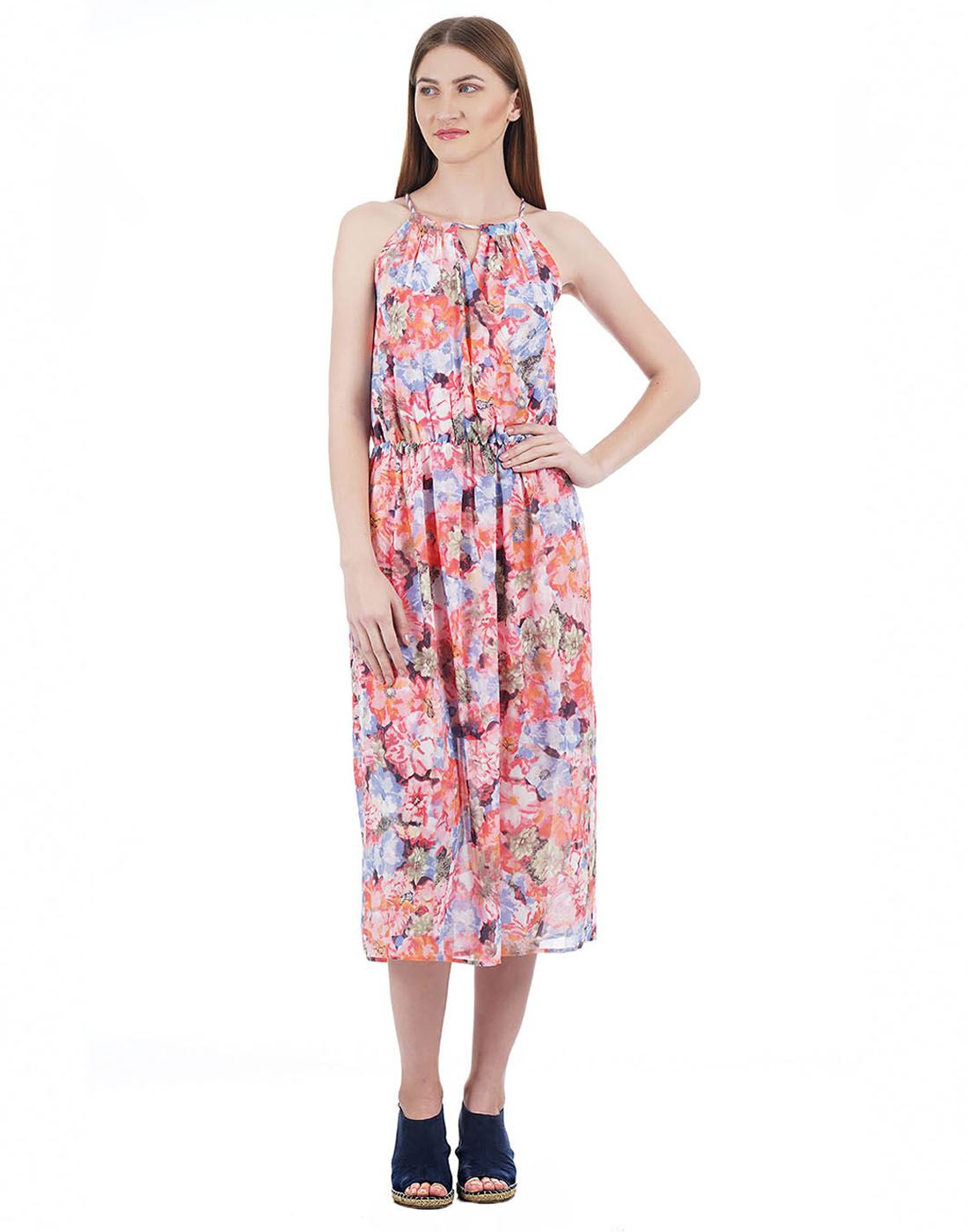 U.S. Polo Assn. Women Floral Print Casual Wear Dresses